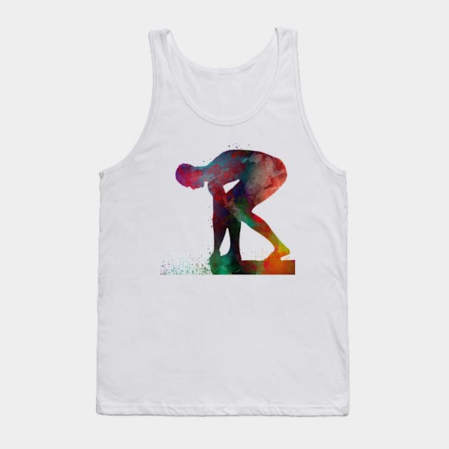 Swimmer sport art #swimmer #sport Tank Top by JBJart